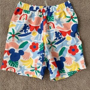 Hanna Andersson Mickey Mouse Swim Trunks, size 10